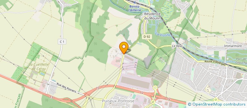 localisation de l'entreprise SCI LEJOP  PUISEUX-PONTOISE