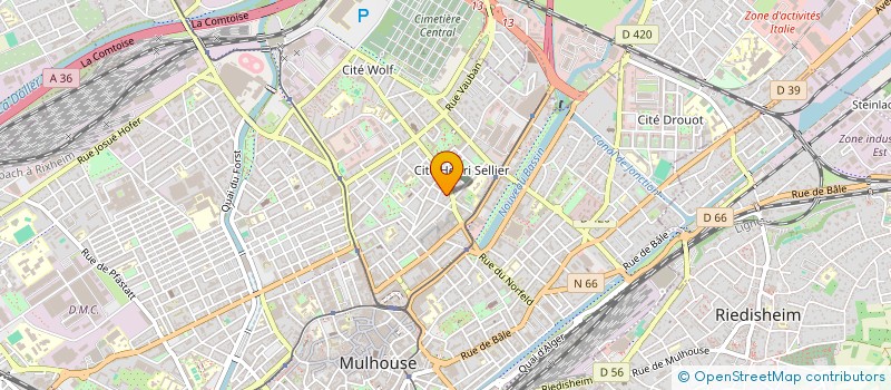 localisation de l'entreprise SCI LEJRI  MULHOUSE