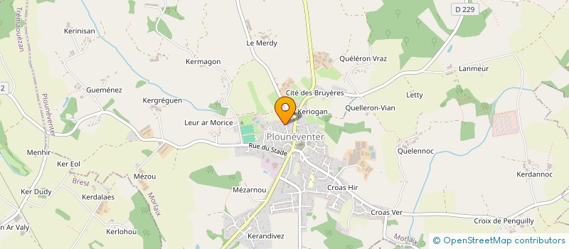 localisation de l'entreprise SCI LEKEL  PLOUNEVENTER