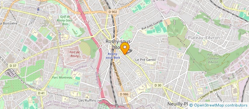 localisation de l'entreprise SCI LEKHTARI à ROSNY-SOUS-BOIS