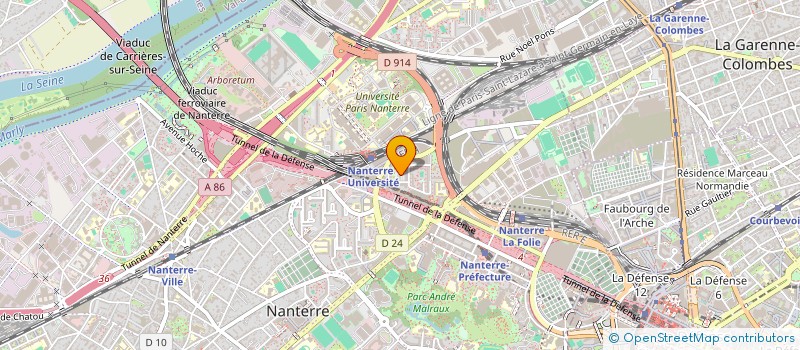 localisation de l'entreprise SCI LEL  NANTERRE