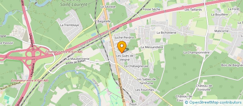 localisation de l'entreprise SCI LELAHEL à VEIGNE