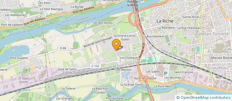 localisation de l'entreprise SCI LELECO  LA RICHE