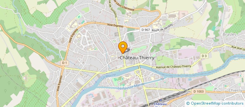 localisation de l'entreprise SCI LELEU à CHATEAU-THIERRY