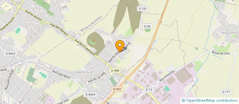 localisation de l'entreprise SCI LELEU MINART  HAILLICOURT