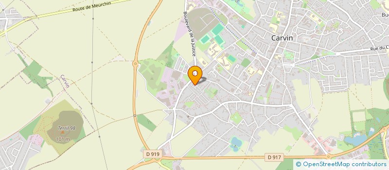 localisation de l'entreprise SCI LELEUVX  CARVIN