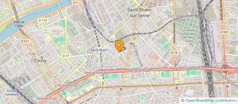 localisation de l'entreprise SCI LELIA à SAINT-OUEN-SUR-SEINE