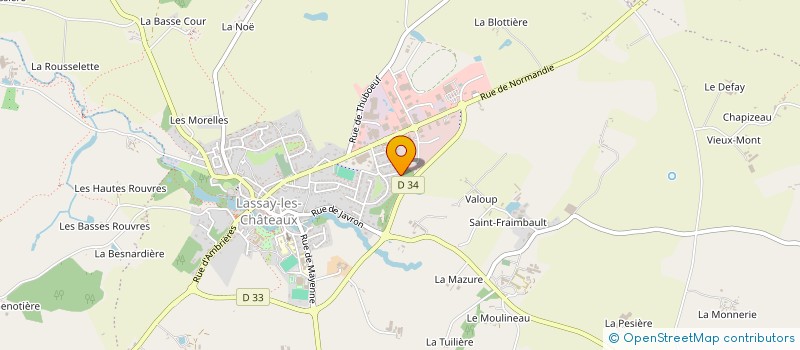 localisation de l'entreprise SCI LELIARD  LASSAY-LES-CHATEAUX