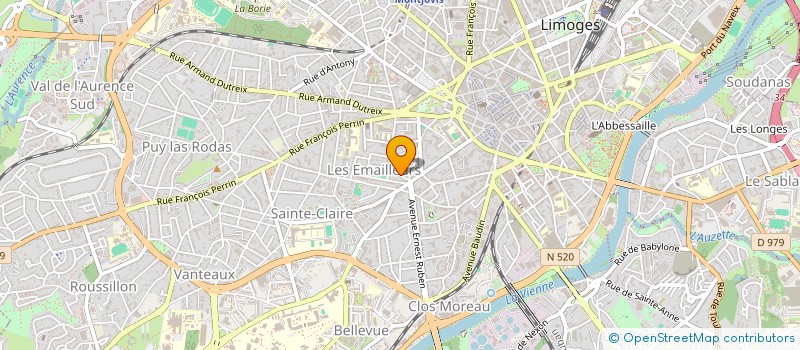 localisation de l'entreprise SCI LELIOS  LIMOGES