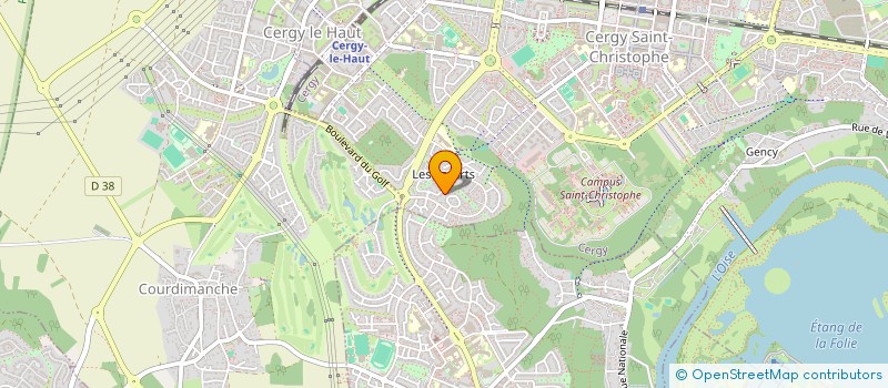 localisation de l'entreprise SCI LELIZA  CERGY