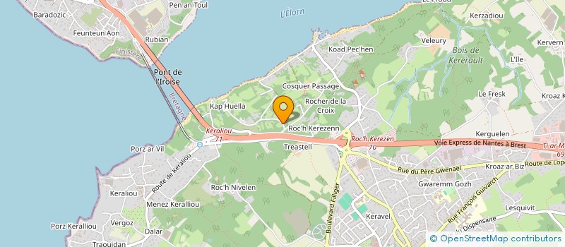 localisation de l'entreprise SCI LELONG BRINQUIN  PLOUGASTEL-DAOULAS