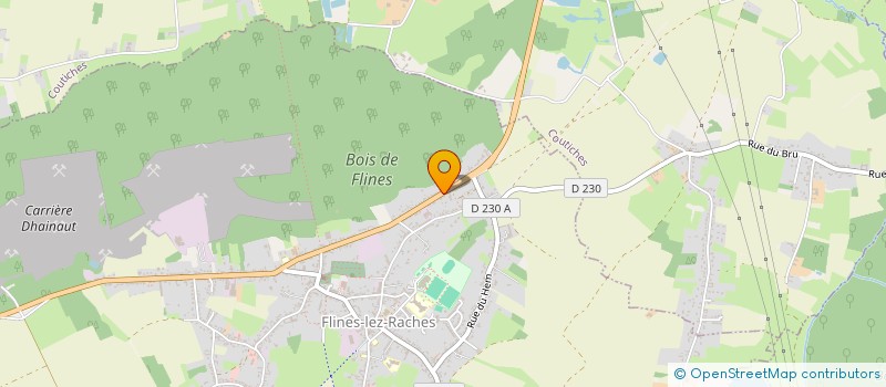 localisation de l'entreprise SCI LELONG DU BOIS DE FLINES  FLINES-LEZ-RACHES