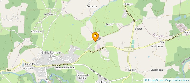 localisation de l'entreprise SCI LELOU  SAINT ROMAIN D'AY