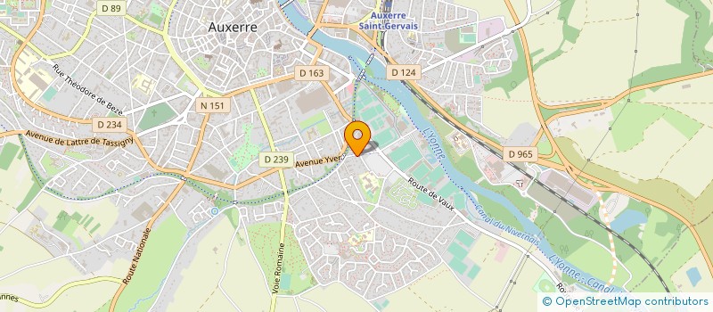 localisation de l'entreprise SCI LELU à AUXERRE