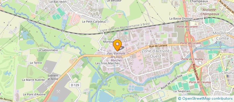 localisation de l'entreprise SCI LELYEN  VEZIN-LE-COQUET