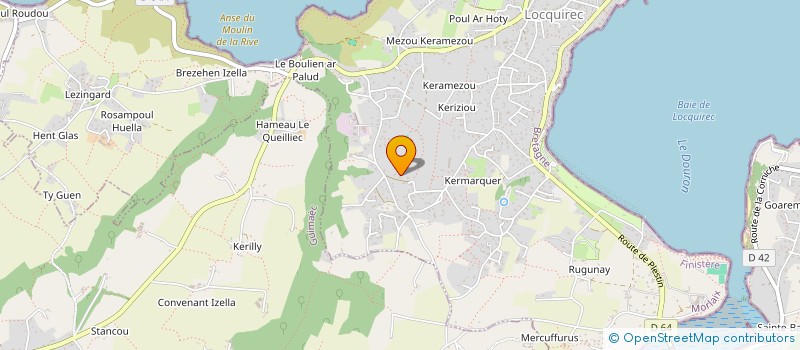 localisation de l'entreprise SCI LELYTOE  LOCQUIREC