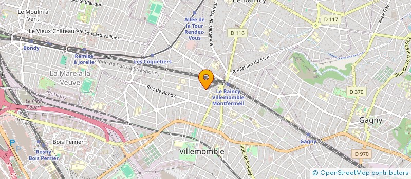 localisation de l'entreprise SCI LEM  VILLEMOMBLE