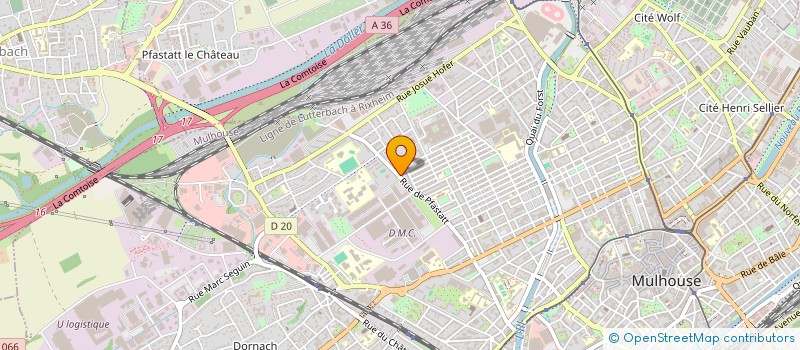 localisation de l'entreprise SCI LEM  MULHOUSE