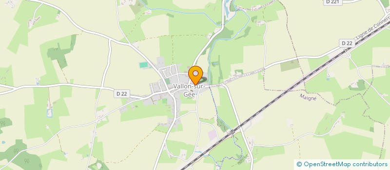 localisation de l'entreprise SCI LEM  VALLON-SUR-GEE