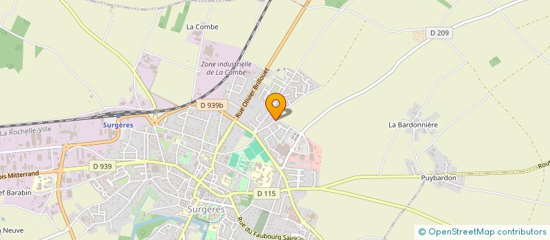 localisation de l'entreprise SCI LEMA  SURGERES