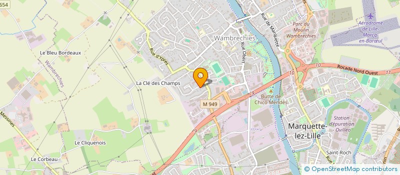 localisation de l'entreprise SCI LEMA2007  WAMBRECHIES