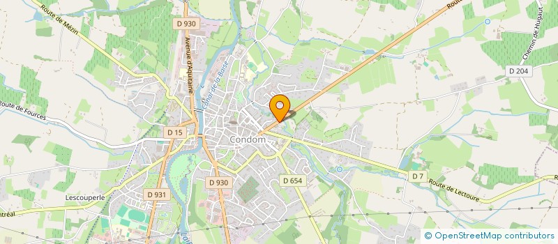 localisation de l'entreprise SCI LEMAIRE  CONDOM