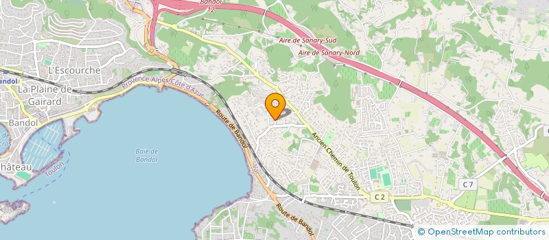 localisation de l'entreprise SCI LEMAIRE-LECONTE à SANARY-SUR-MER