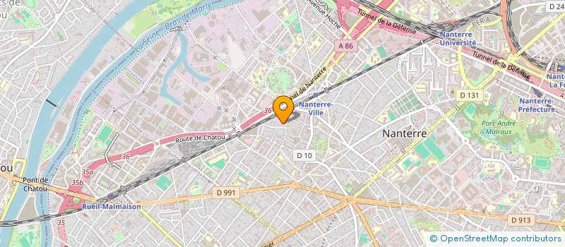 localisation de l'entreprise SCI LEMAITRE DU MOULLEAU  NANTERRE