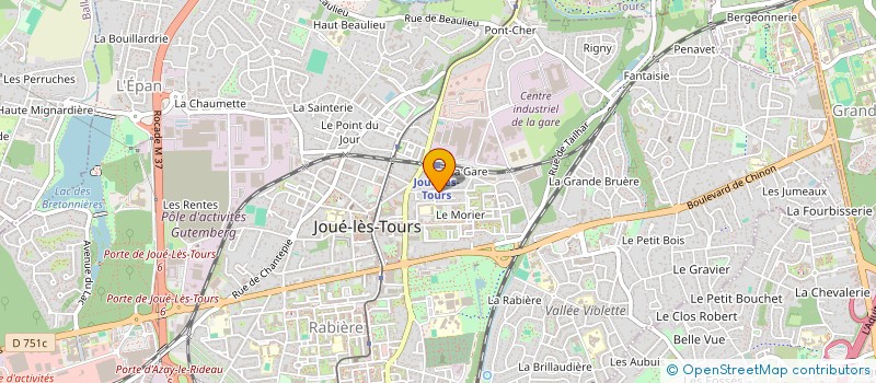 localisation de l'entreprise SCI LEMARE-GALLARD à JOUE-LES-TOURS