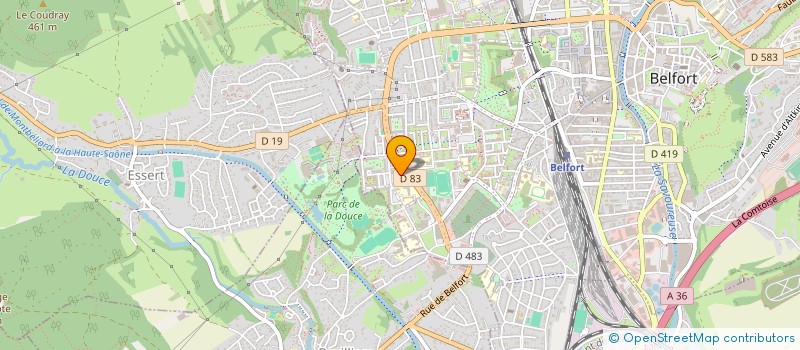 localisation de l'entreprise SCI LEMER à BELFORT