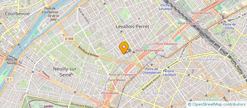 localisation de l'entreprise SCI LEMERC à LEVALLOIS-PERRET