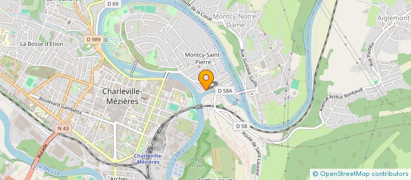 localisation de l'entreprise SCI LEMERCIER à CHARLEVILLE-MEZIERES