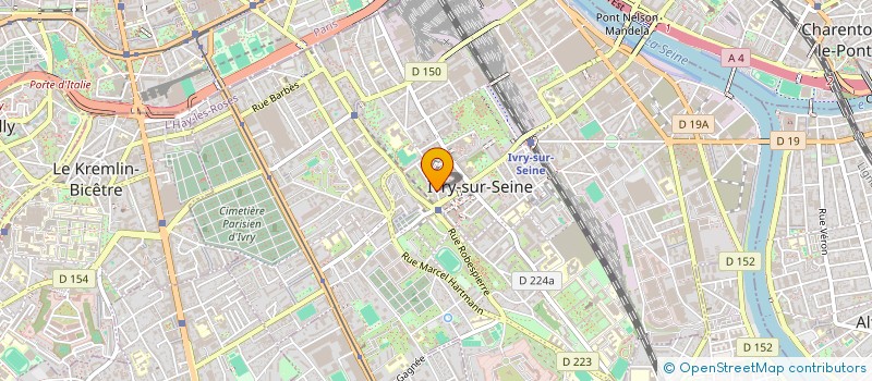 localisation de l'entreprise SCI LEMERLE WETTER à IVRY-SUR-SEINE