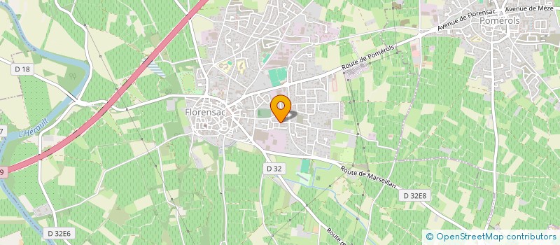 localisation de l'entreprise SCI LEMESRE LIARD  FLORENSAC