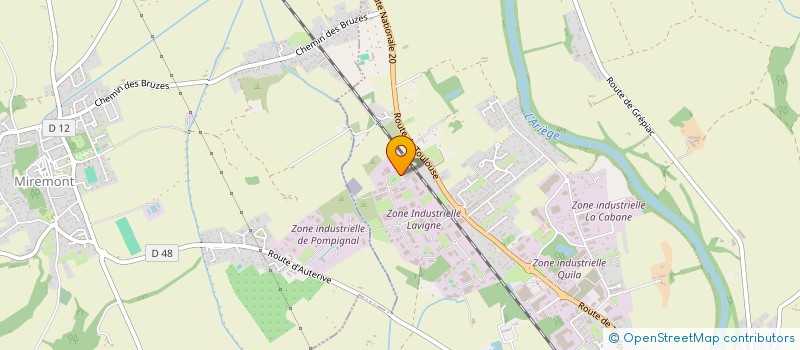 localisation de l'entreprise SCI LEMIL  AUTERIVE