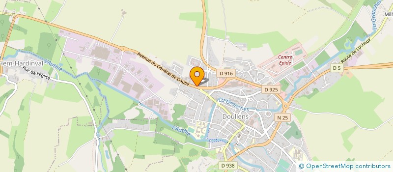 localisation de l'entreprise SCI LEMINA  DOULLENS