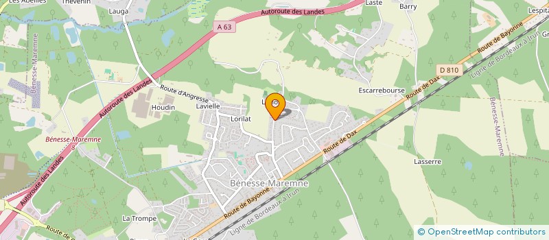 localisation de l'entreprise SCI LEMNISCATE  BENESSE-MAREMNE