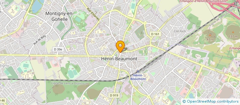 localisation de l'entreprise SCI LEMOINE à HENIN-BEAUMONT