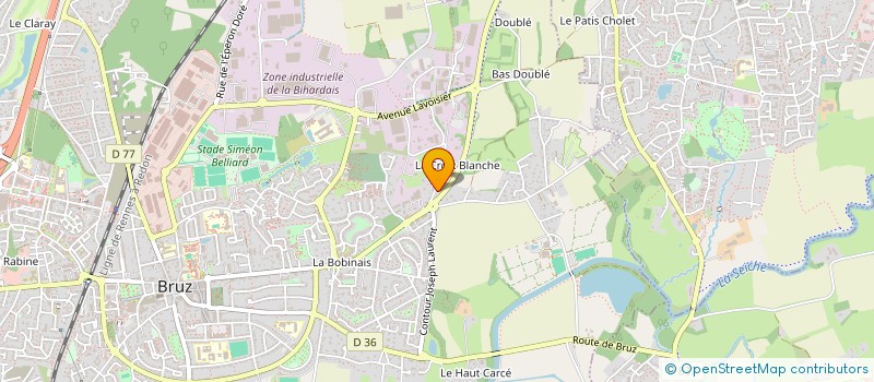 localisation de l'entreprise SCI LEMONNIER  BRUZ