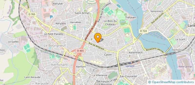 localisation de l'entreprise SCI LEMOSA  LORIENT