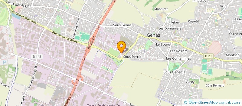 localisation de l'entreprise SCI LENA  GENAS