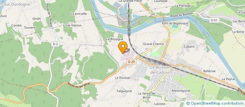 localisation de l'entreprise SCI LENA  LE BUISSON-DE-CADOUIN