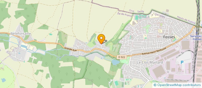 localisation de l'entreprise SCI LENA  FOSSES