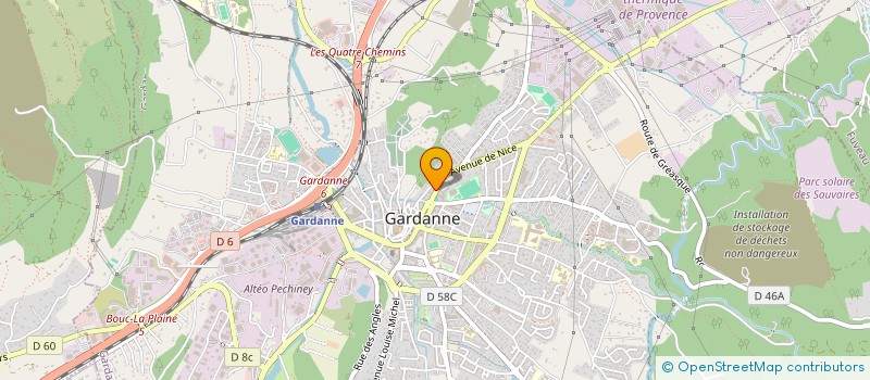 localisation de l'entreprise SCI LENA & NAOMY à GARDANNE