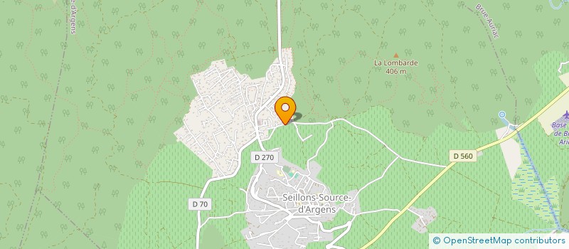 localisation de l'entreprise SCI LENALISA  SEILLONS-SOURCE-D'ARGENS