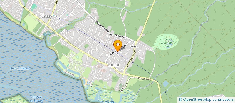 localisation de l'entreprise SCI LENAN  LANTON