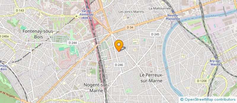 localisation de l'entreprise SCI LENAVIRE  LE PERREUX-SUR-MARNE