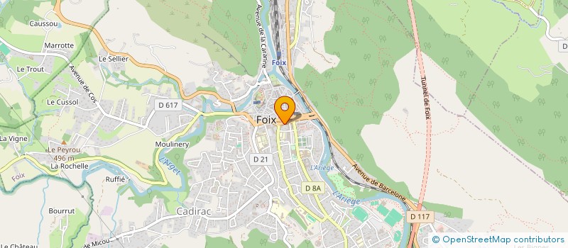 localisation de l'entreprise SCI LENEVEU à FOIX