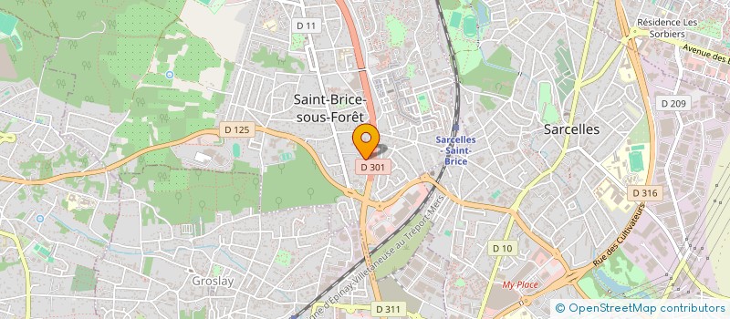 localisation de l'entreprise SCI LENIEL à SAINT-BRICE-SOUS-FORET