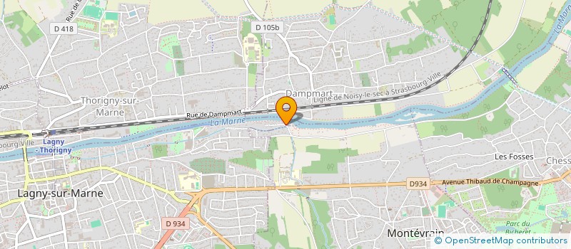 localisation de l'entreprise SCI LENNY K.  LAGNY-SUR-MARNE